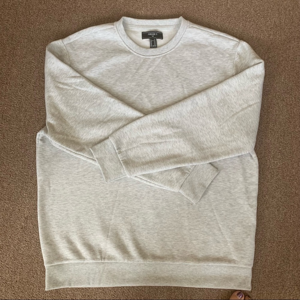 Grey Forever 21 men’s xl fleece sweatshirt